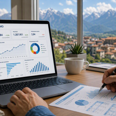 L'immagine generata tramite AI rappresenta le statistiche del turismo L'immagine generata tramite AI rappresenta le statistiche del turismo